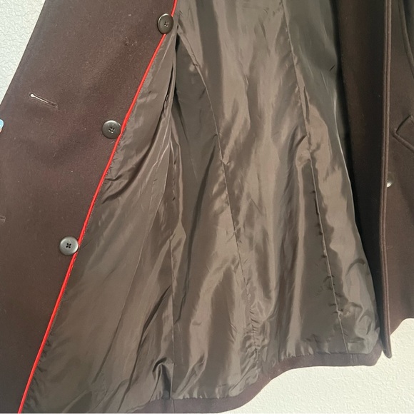 Shaver Lake Authentic Outwewear size M Women's Brown Double-Breasted Hooded Coat - Picture 4 of 7